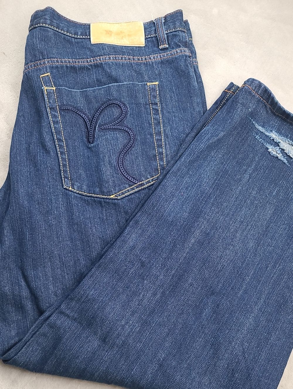 Brooklyn Xpress | Men's Size 42x34 | Y2K B70 Collection Straight Jeans | Indigo